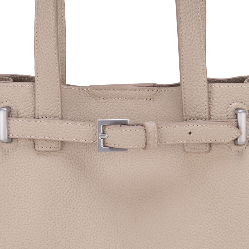 Bolsa Tote Maxi Con Hebilla Decorativa Color Gr... image number null