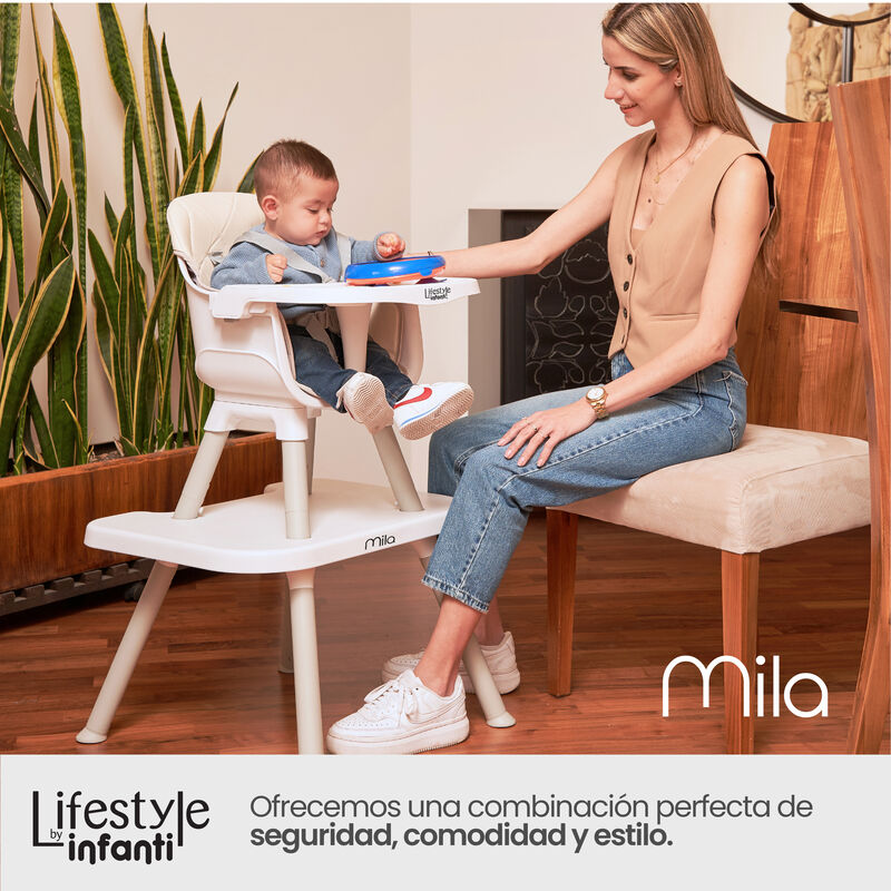 Silla Alta Mila 6 En 1 Beige image number null