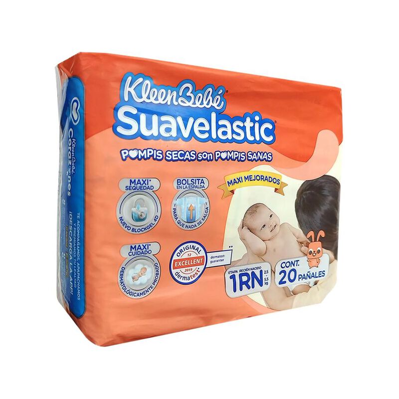 Pa&ntilde;ales Kleenbebe Suavelastic E1 Rn 20 Pzs image number null