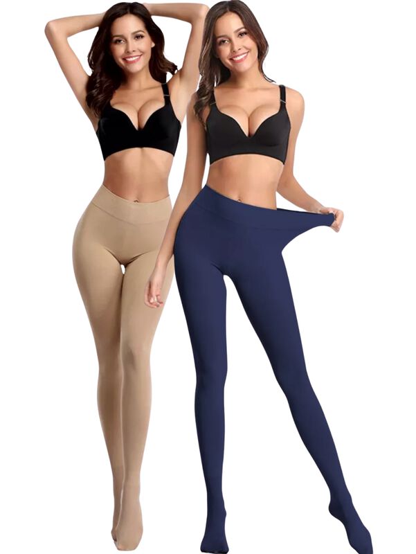 Set 2 Mallones T&eacute;rmicos Mujer Stretch Leggins M... image number null