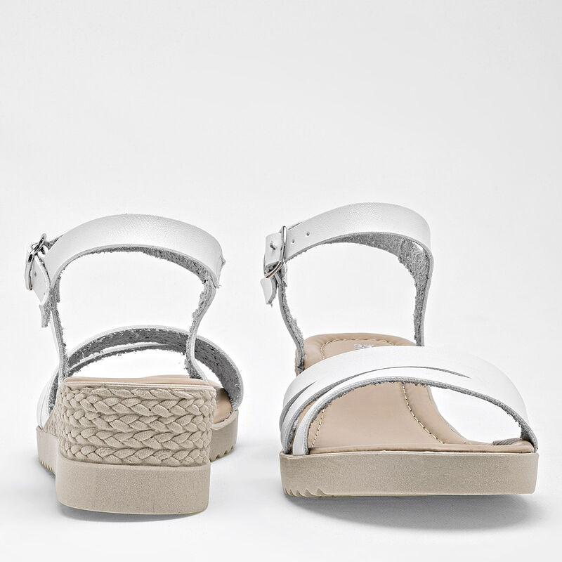 Pravia Sandalia para mujer blanco BAJA image number null