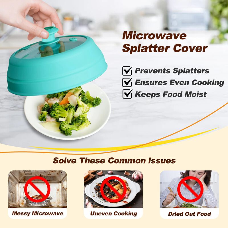 Tapa Anti-salpicaduras FPVIER 30cm Plegable Ven... image number null