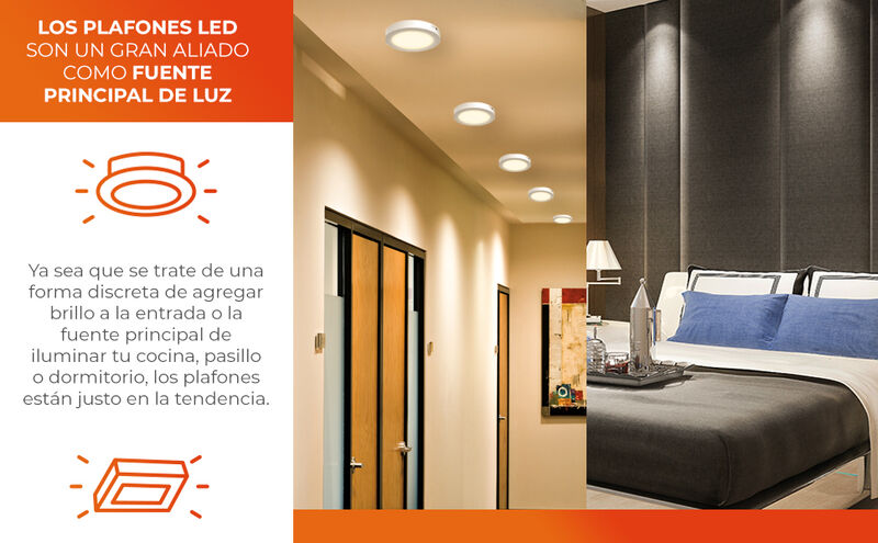 Lampara Sobreponer Techo Blanco 6w Luz Suave C&aacute;... image number null