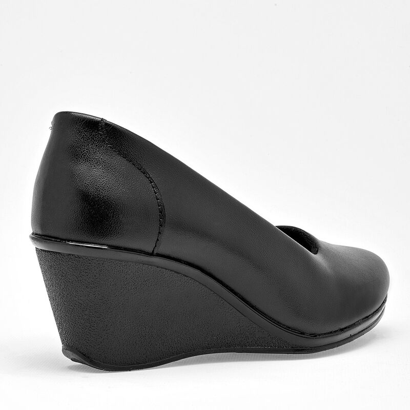 Giland Zapato de horma c&oacute;moda para mujer negro image number null