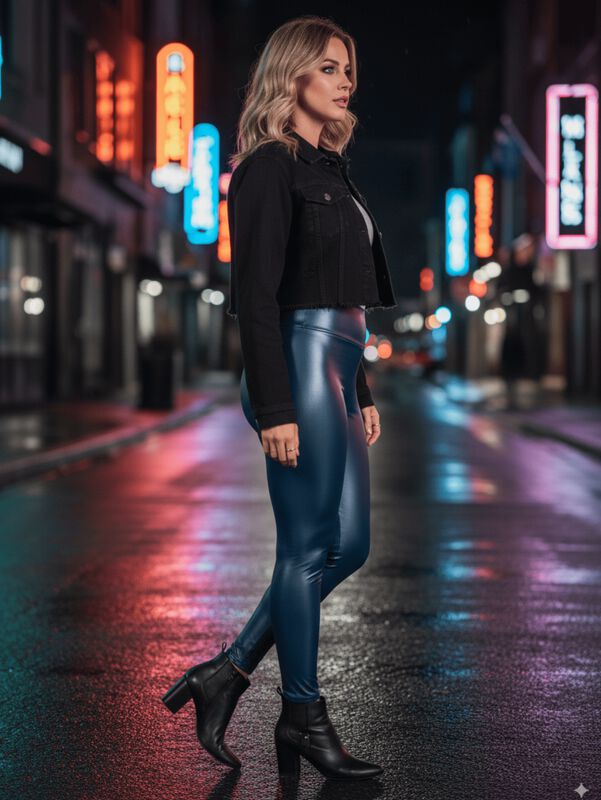 Set de 2 Leggins Moda Elegante LIC-074-PX2 Gris... image number null