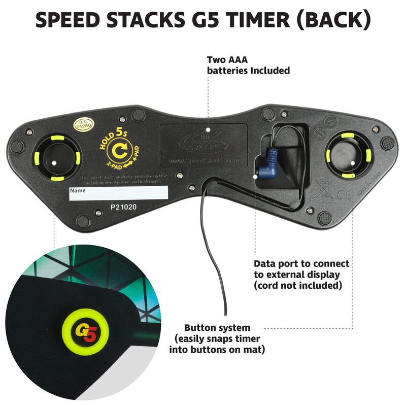 Cubos Deportivos Oficiales Timer Speed Stacks G... image number null