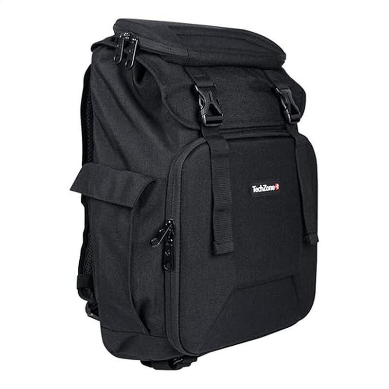 TechZone Mochila Backpack Glory Color Negro con... image number null