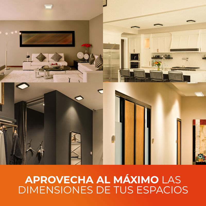 Lampara Sobreponer Techo Blanco 12w Luz Suave C... image number null