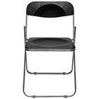 Silla Plegable Transparente Tipo Plia Ideen Color Negro