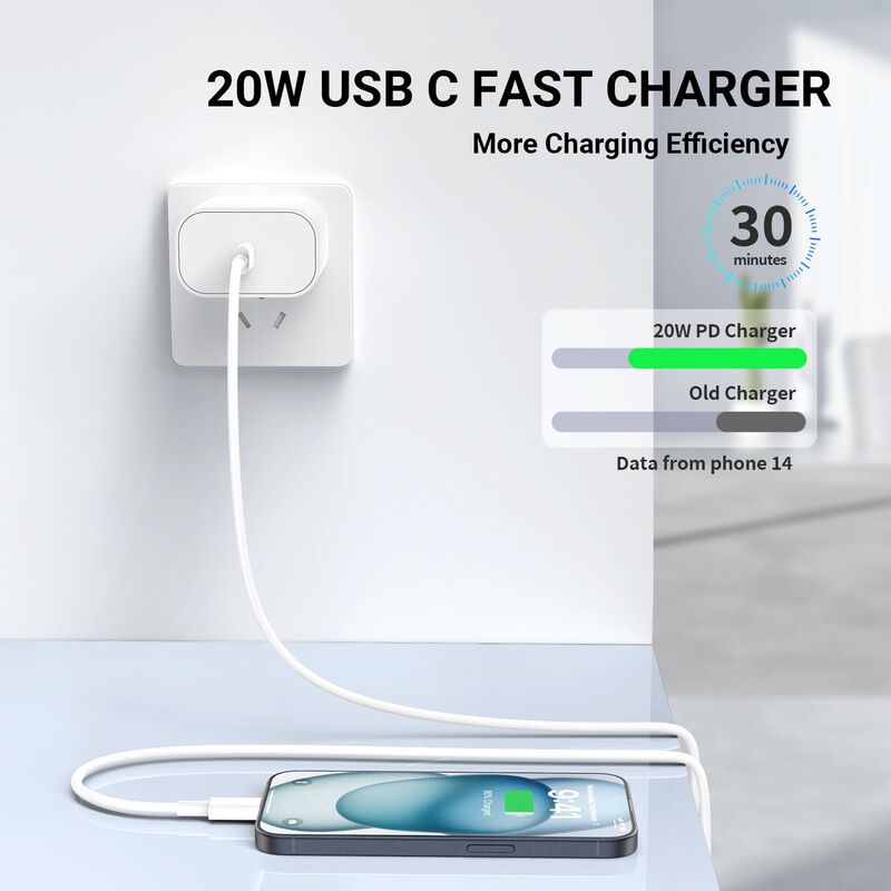 Cargador Essri Usb C De 20 W De Carga R&aacute;pida Pa... image number null