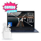 Combo Laptop Asus Vivobook 14" Core I5 512gb 24gb Ram Azul X1404vap-v14 + Aud&iacute;fonos Bluetooth