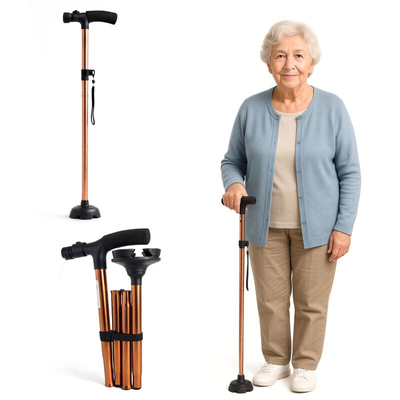 Bast&oacute;n Plegable con Luz LED | Base 360&deg; Facilit... image number null