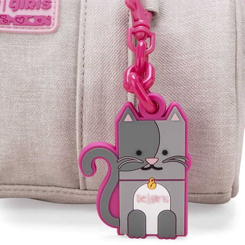 Bolsa Bowling Para Ni&ntilde;as Con Charm Color Beige image number null