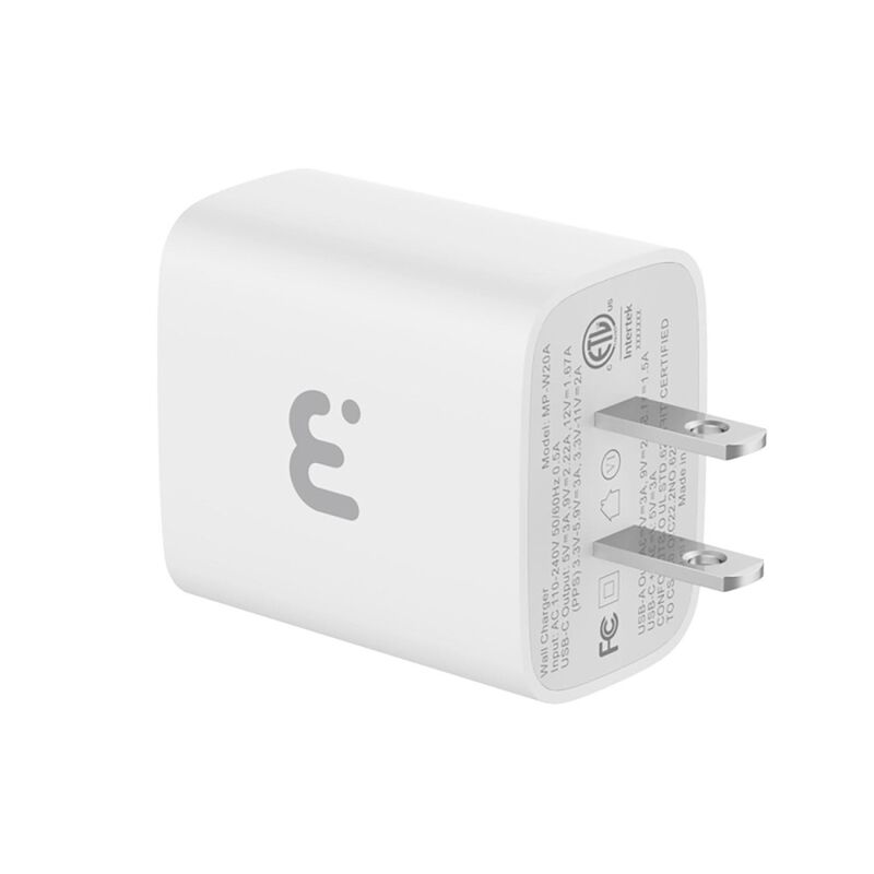 Cargador r&aacute;pido MYBAT 20W dual USB-C USB-A Univ... image number null