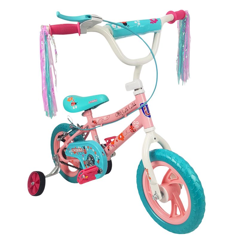 Bicicleta Infantil Ni&ntilde;as R12 Ruedas Auxiliares ... image number null