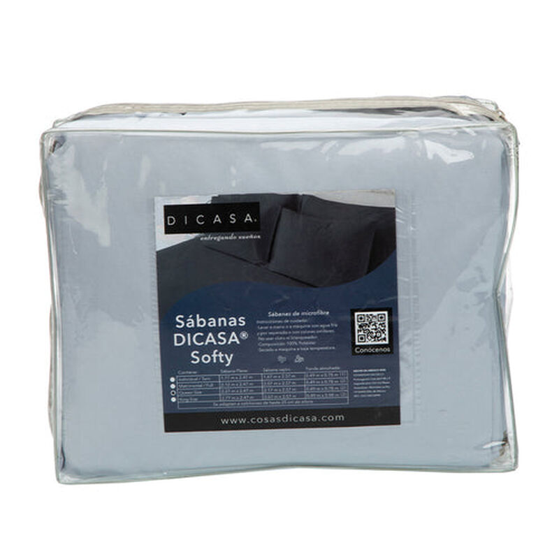 Juego de S&aacute;banas Individuales Softy Platino image number null
