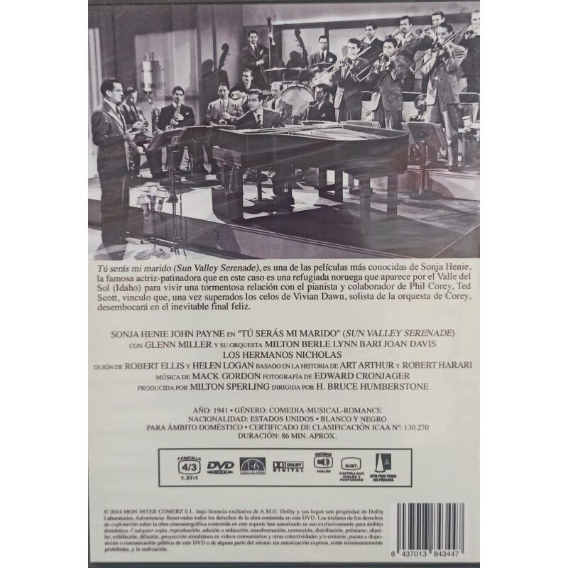 T&uacute; Ser&aacute;s Mi Marido (1941) Serenata En Sun Valle... image number null