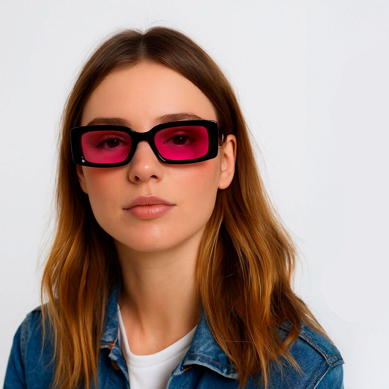 Lentes De Sol Xolek 109 Acetato Cr39 Rectangula... image number null