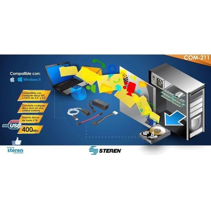 Adaptador Usb A Sata/ide Para Disco Duro | Com-... image number null