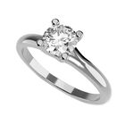 Anillo de Compromiso en Oro Blanco 10K con Circonia -  Talla:4/ M407-10W-CZ-4