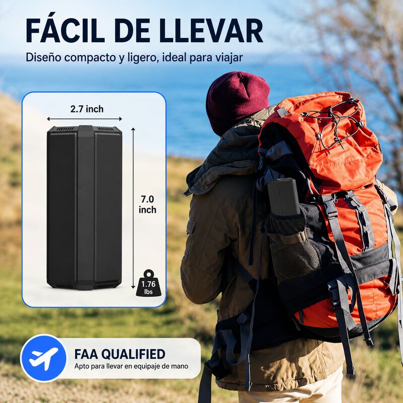 Mahueeol Power Bank Con Ac 100w, Bater&iacute;a Extern... image number null