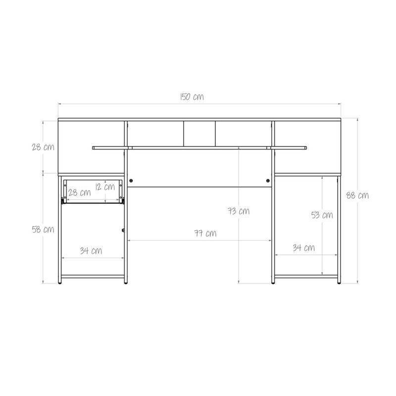 Escritorio Gamer MAX  Dise&ntilde;o para Streamers y J... image number null
