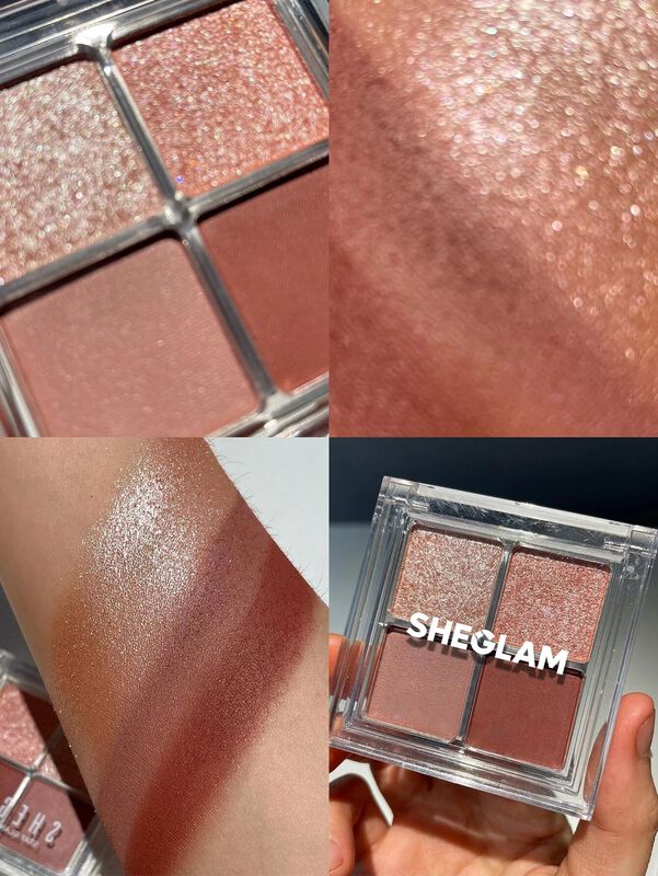 Sombra De Ojos Sheglam 4 Colores Mate, Glitter ... image number null