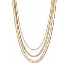 Collar Triple grueso Chapa de oro 18k Zvezda