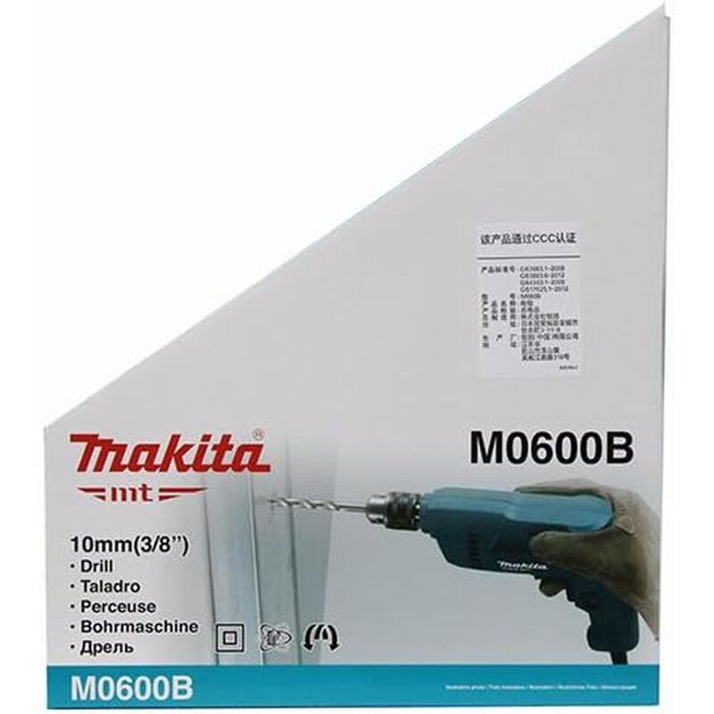 Taladro Makita MT 3/8" VVR 350W Azul Profesiona... image number null