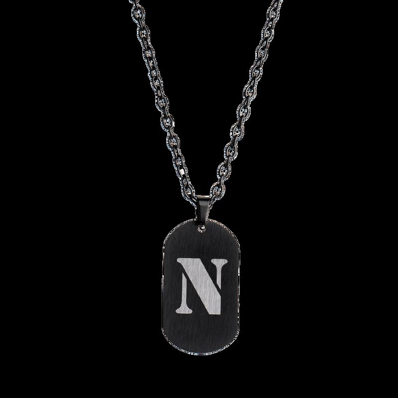 Collar Hombre Acero Inoxidable Inicial, Regalo ... image number null