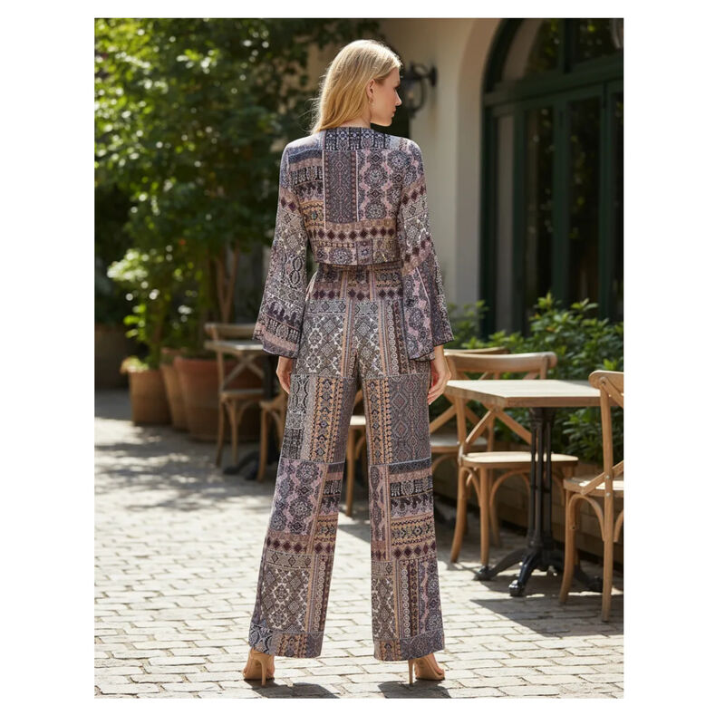 Palazzo Ligero con top corto al Frente y moño c... image number null