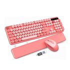 Teclado Y Rat&oacute;n Inal&aacute;mbricos Trueque Cute Typewriter Pink