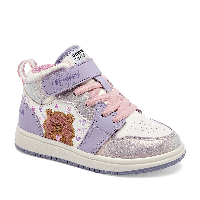 Vavito tenis para BEB&Eacute; blanco lila rosa cod 142... image number null