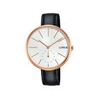 Reloj De Pulso Lorus Rn420ax8 Para Mujer Color Café