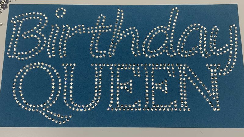 Plantilla Con Diamantes De Imitaci&oacute;n Stencil Ma... image number null