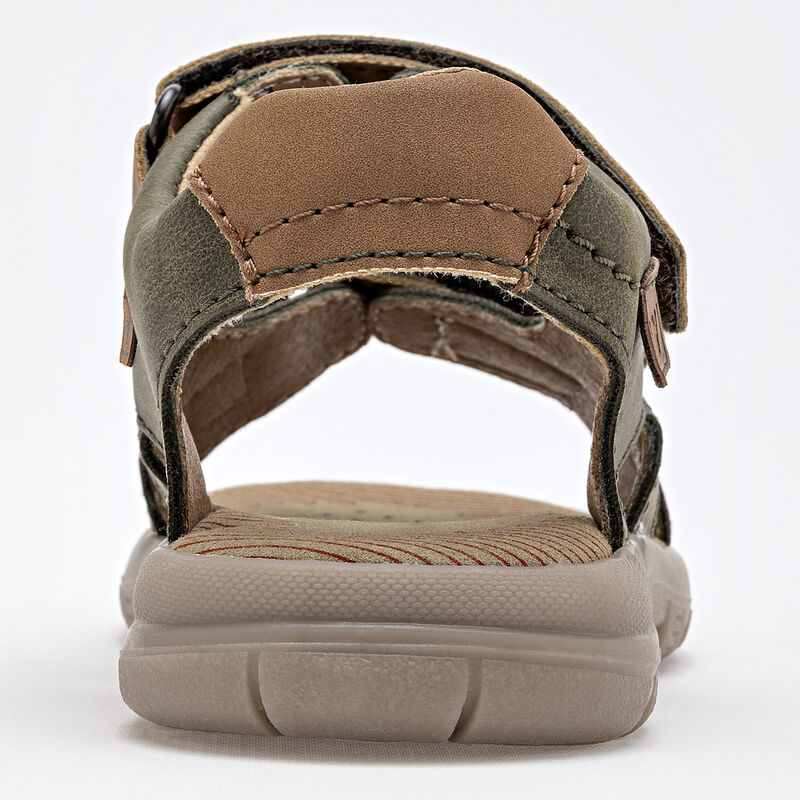 Yuyin Sandalia para ni&ntilde;o olivo camel image number null