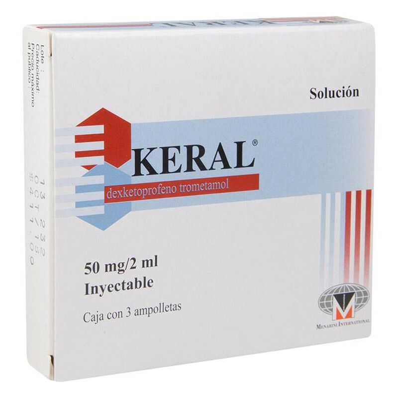Keral 50mg/2ml caja con 3 ampolletas de 2ml sol... image number null