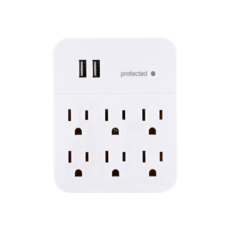 Multicontacto Pared 6 Ac + 2 Usb image number null