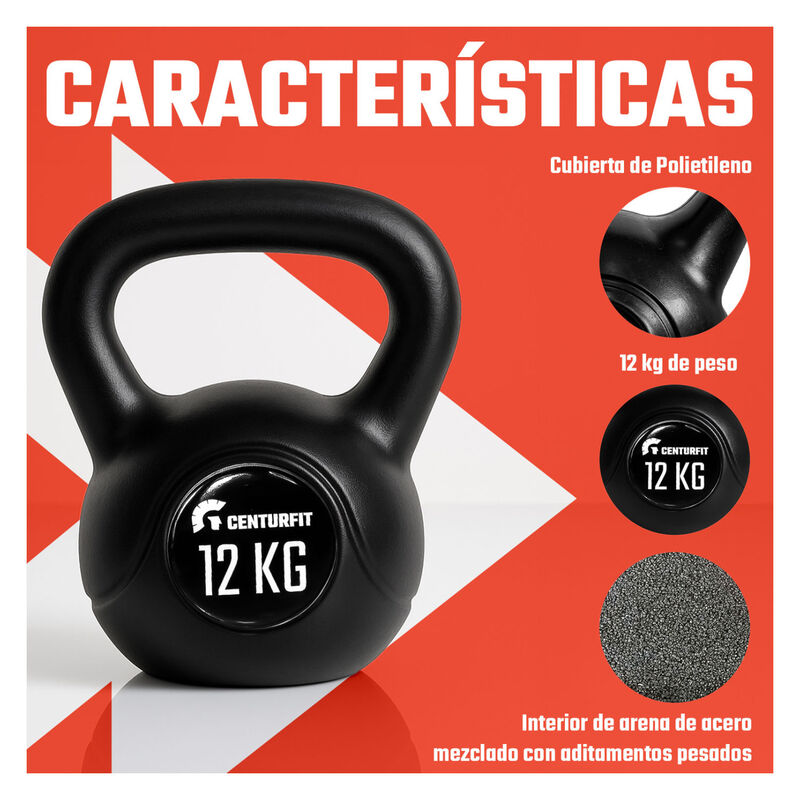 Pesa Rusa Kettlebell 12kg 26.5lb Cross Fitness ... image number null