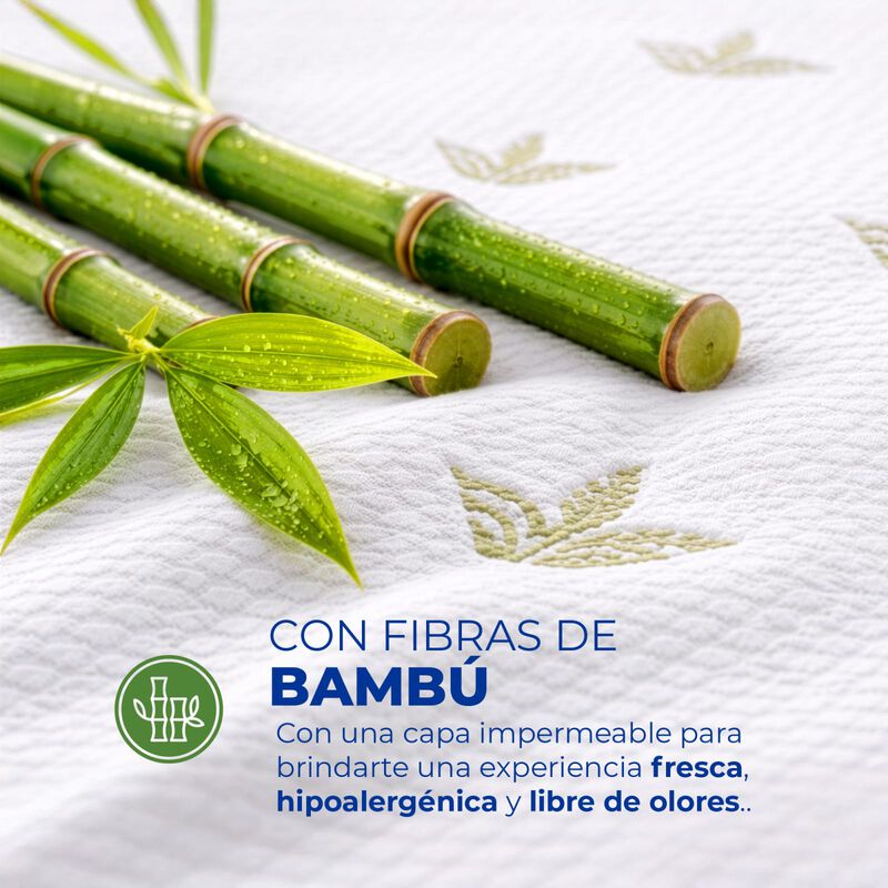 Protector De Colch&oacute;n Spring Air Bamboo Luxe Mat... image number null