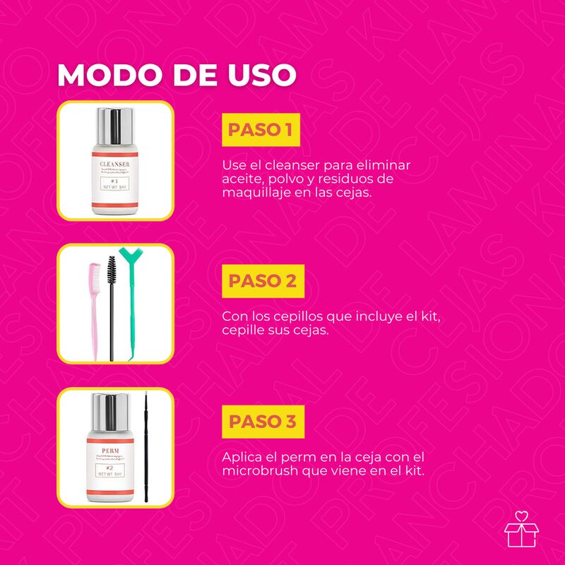 Kit Planchado de Cejas Laminado Profesional Las... image number null