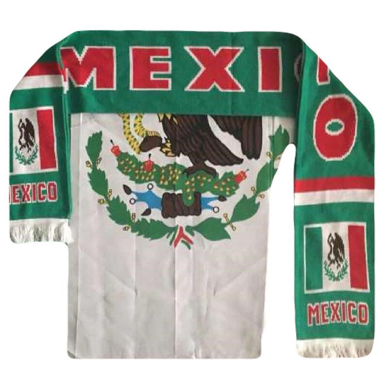 Increible! Bufanda Futbol Mexico Tricolor Doble... image number null