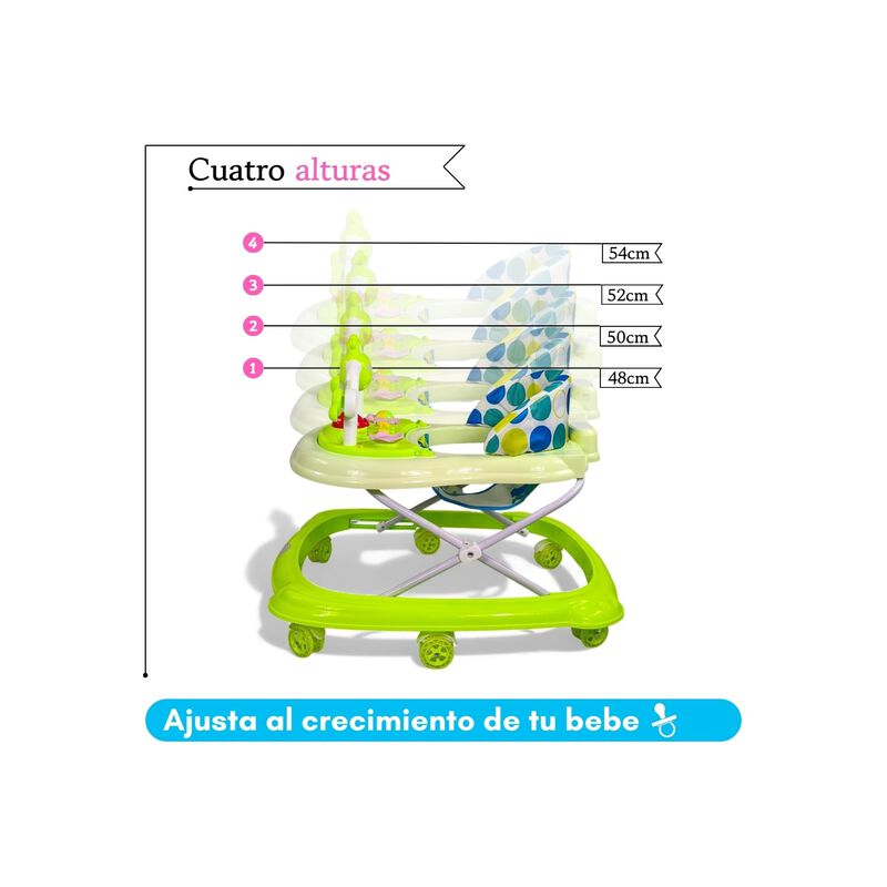 Andadera Plegable Con Asiento Acolchado Juguete... image number null
