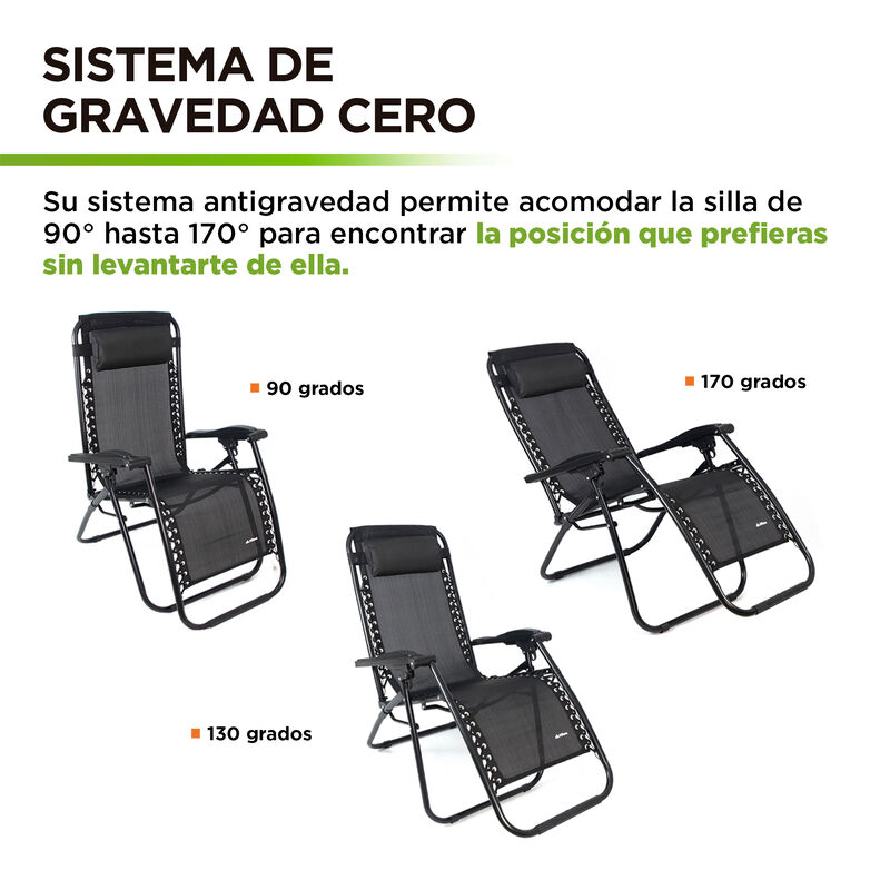 Silla Plegable Portátil Antigravity Hikeo image number null