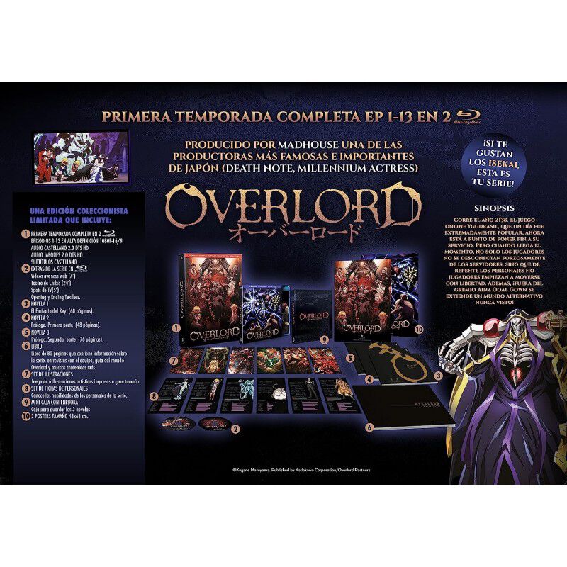 Overlord Temporada 1 Blu-ray Edici&oacute;n De Colecci... image number null