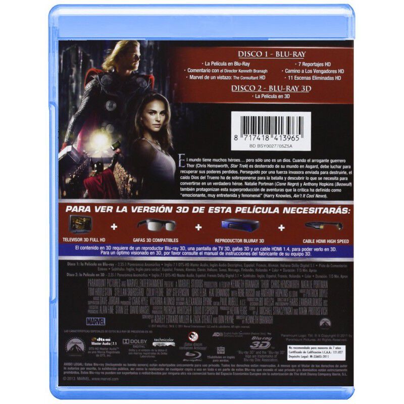 Thor [blu-ray] (3d + 2d) [blu-ray] image number null