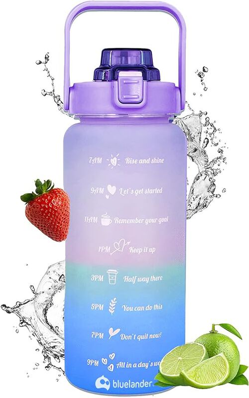Botella de Agua Motivacional 2 Lt Bluelander image number null