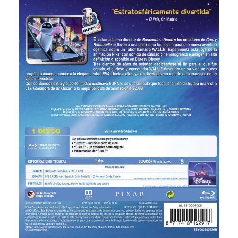 Wall-e: Batall&oacute;n De Limpieza  [blu-ray] image number null