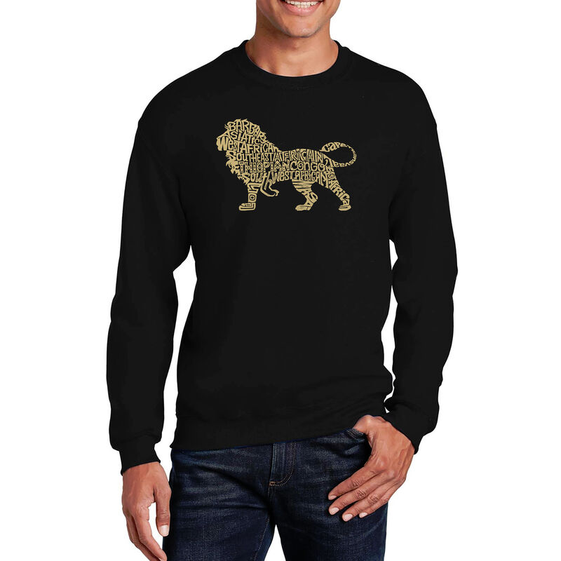 Sudadera De Cuello Redondo Word Art Para Hombre... image number null