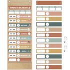 Cartel De Horario Pasimy 89x33 cm 31 tarjetas Retro Arco&iacute;ris